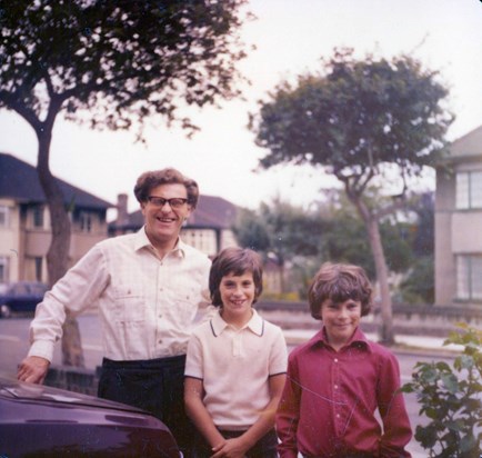 Southgate 1970s with Dad and Rob