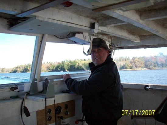 Dad loved the ocean. Nothing made him happier than being on a boat!