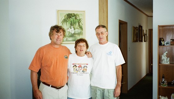 Ron with his brother and sister
