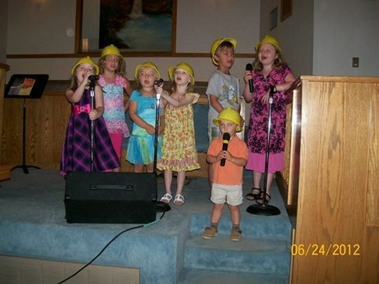 The 'Little Angels' Singing Class she taught @ Vaughn Chapel Baptisit Church