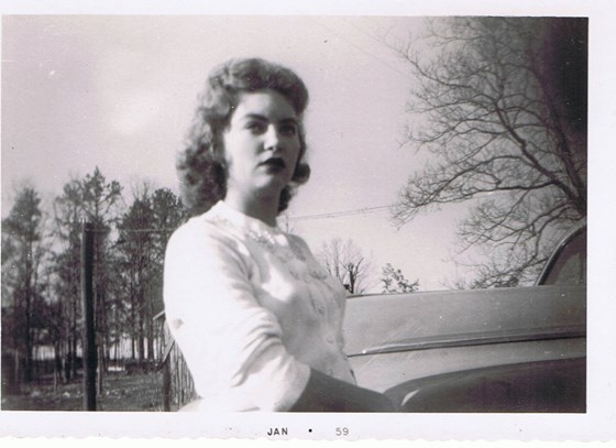 Charlotte in 1959, I think. She would have been 16.