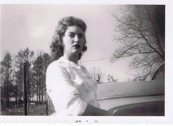 Mom, 1959, year Angie was born, in May