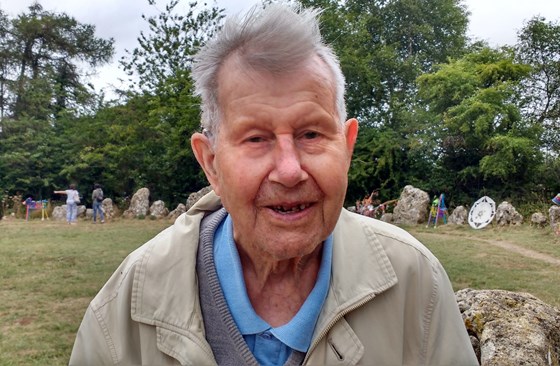 Geoff at the Rollright stones, 2018