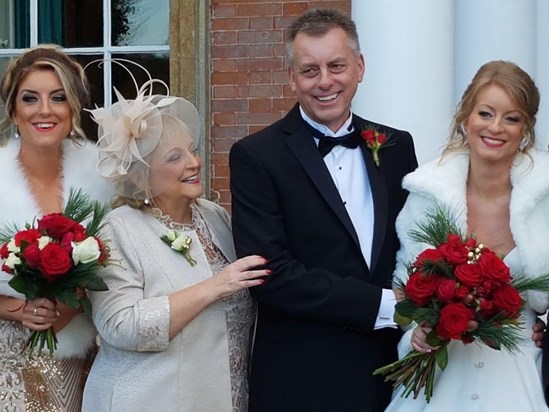 Mum so proud on penny’s wedding day, standing next to dad the love of her life xxx