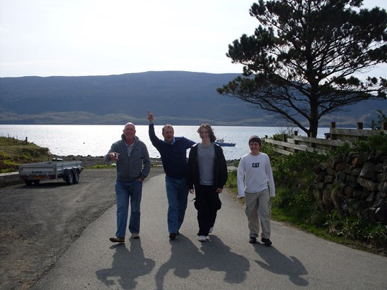 Dad and the Brown Isle of Skye