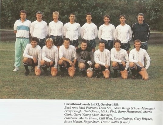 Corinthian Casuals 1989 First Team Squad