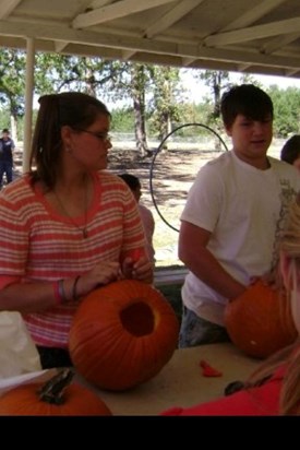 pumpkin carving at church