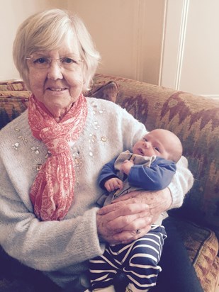 Great Nanny Eileen with baby Sam