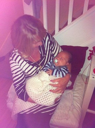 Audrey wuth baby Conor in 2012 x
