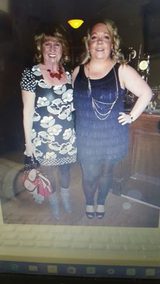 Sue and Audrey at Shirleys 40th x