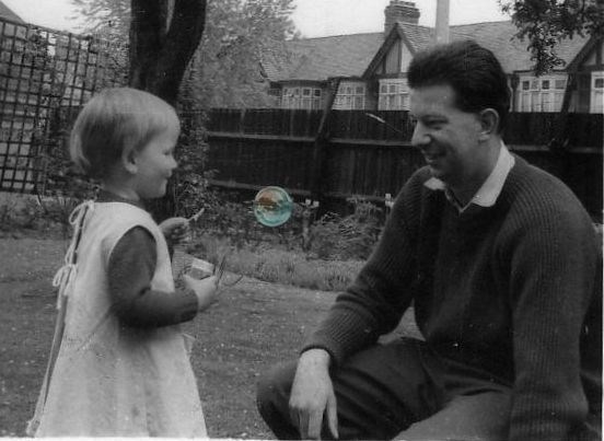 Alan with niece, Tamzin, circa 1963