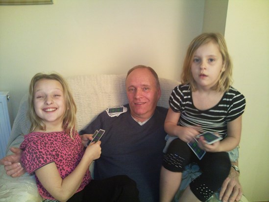 Grandad and his 2 girls