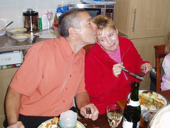 mum and dad xmas day 2004