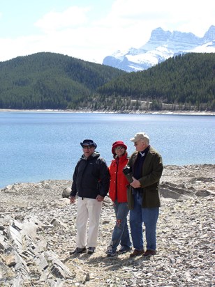 Howard, Beverly and Tom Jacoby at Banff, Canada