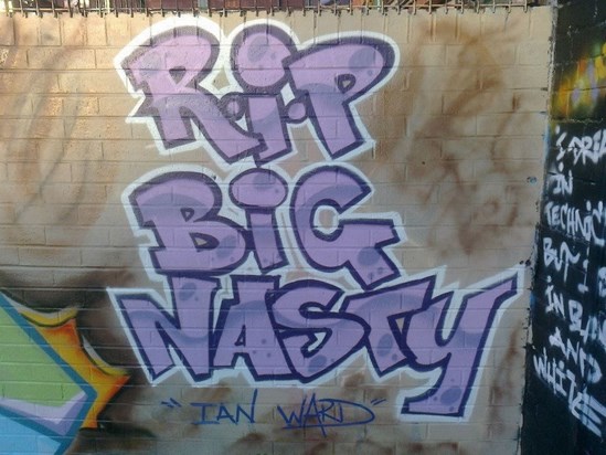 Tribute for Ian by TCM (Tuff Creative Minds) Graff crew :'-)