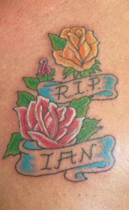 Ian's 1st anniversary memorial tattoo that his brother Greg had xx