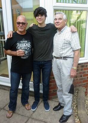 Son Tim and grandson Tom