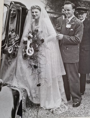 Mum and Dad's wedding day. 