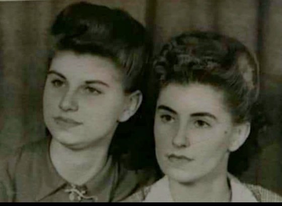Mum and her sister Freda.