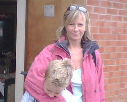 Matty and his Mum on his 10th birthday.