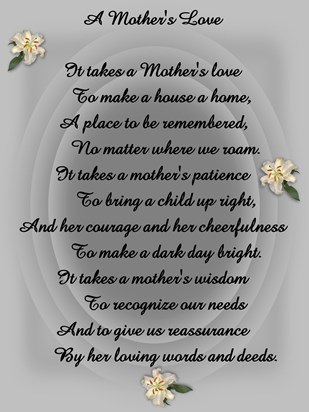 a mothers love the verse