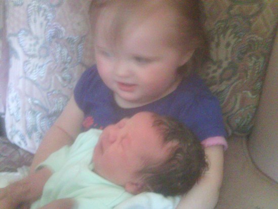 Nathaniel and his big sister Lily-Rose