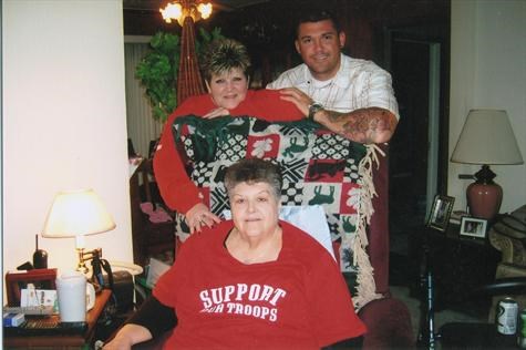 MARCH O7 AUNT WANDA,MOM AND JONATHAN SUPPORTING OUR TROOPS T SHIRTS02929 929 029