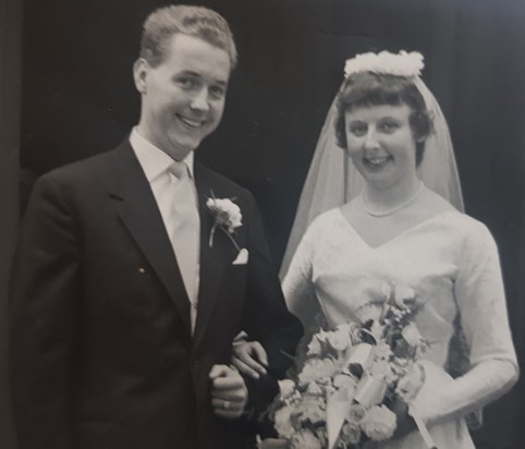 Mum and Dad on their wedding day in June 1959