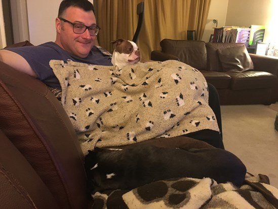 1 man and his two dogs