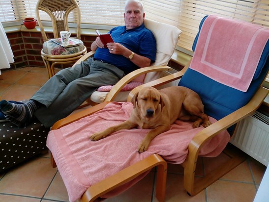 A man & his best friend (and his little red book)