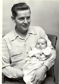 Dad & Baby Marshll Nov. 1939