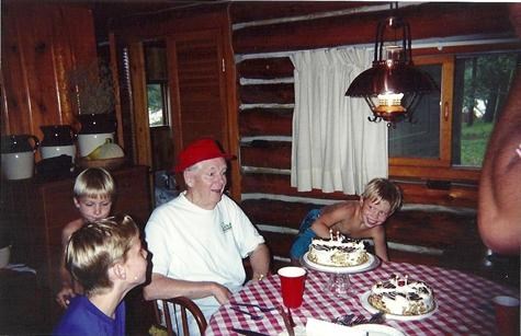 Dad at Clear Lake cabin 1995