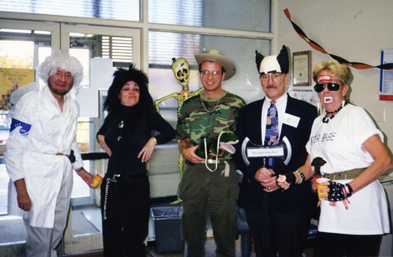 1990-Halloween at Twinbrook Labs - Janusz Beer, Dianne Godar, Joe Hutter, Howard Cyr, Terry Zaremba