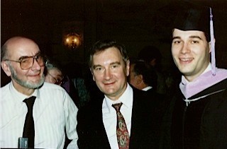 Philadelphia, PA - May 1989  Janusz B., Marek & Richard Walicki  -- Dental School Graduation