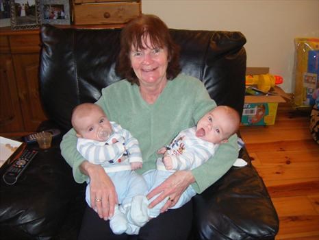 My lovely mum with my twins
