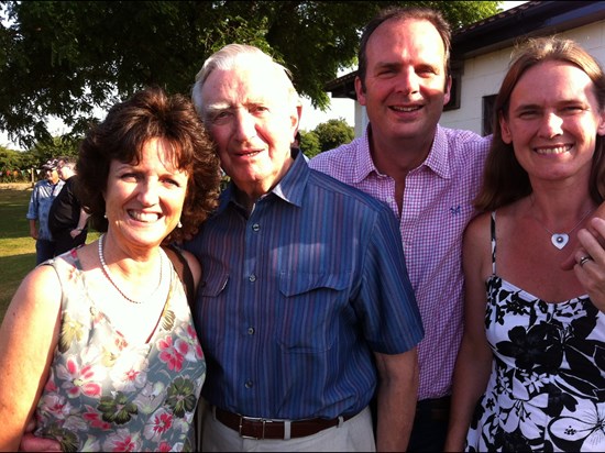 Nicola, Roy Jon and Jo at Di’s 70th