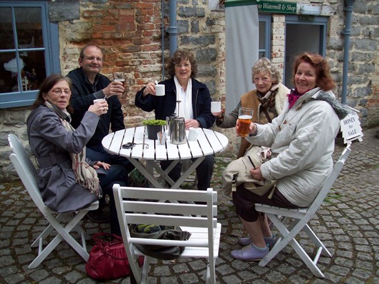 An enjoyable visit from our French friends at Lyme Regis, one of many happy days in Dottie's company.