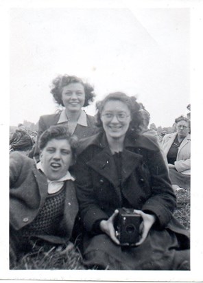 Young love, Milly and Dai with Betty Dai's sister