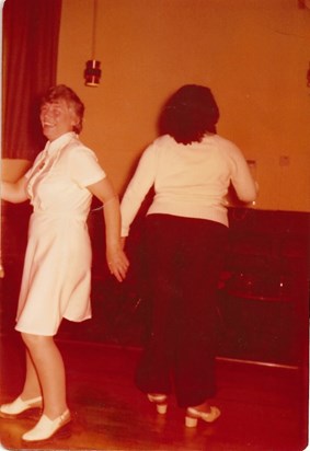 Mum dancing   circa 1975
