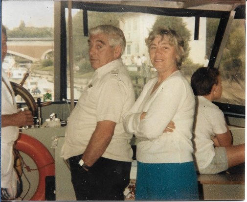 Mum & Dad on a boat trip