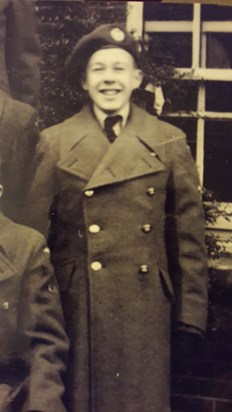 Bill, aged 15, new apprentice at RAF Halton.