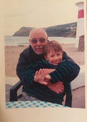 Bill and James in Port Erin, Isle of Man