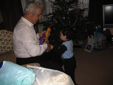 Christmas 2006, Grandad n Grandson get rock on!