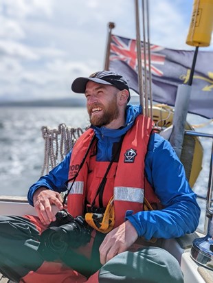 Angus when he represented the Royal Navy in the Scottish Islands Peak Race in 2023.