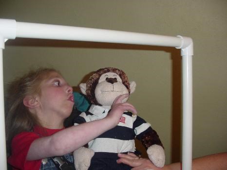 Emma and her monkey Allie made for her