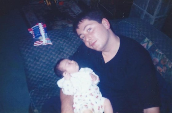 Darren & his daughter Demi as a baby