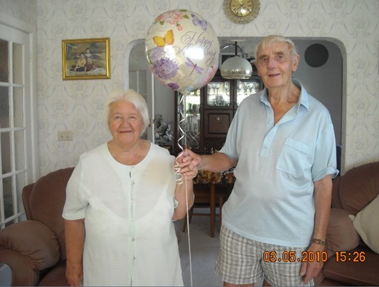Mum and Dad (Nan and Grandad) on their Anniversary