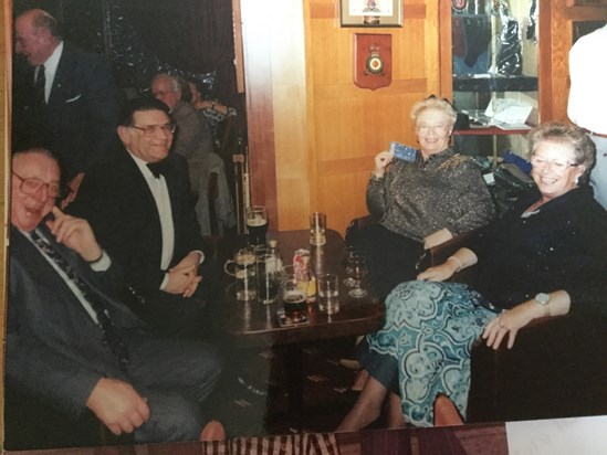 George, John, Betty and mum RAFA Club