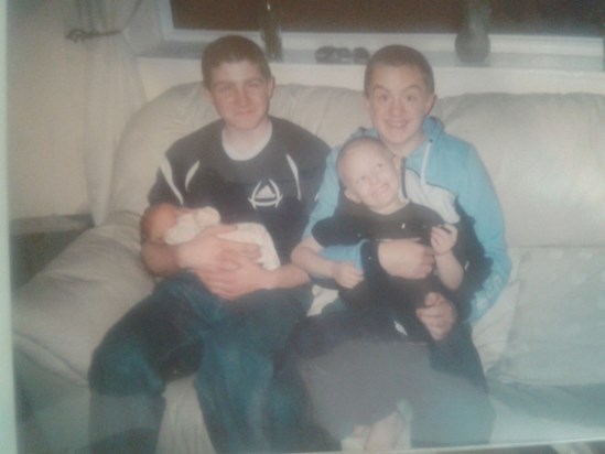 Stephen with younger brother Mark Neice Megan and Nephew Cameron