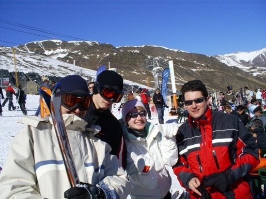 On the slopes in Andorra 
